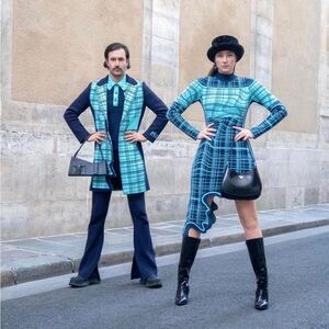 PH5 Sound Waves Plaid Jacket NWT